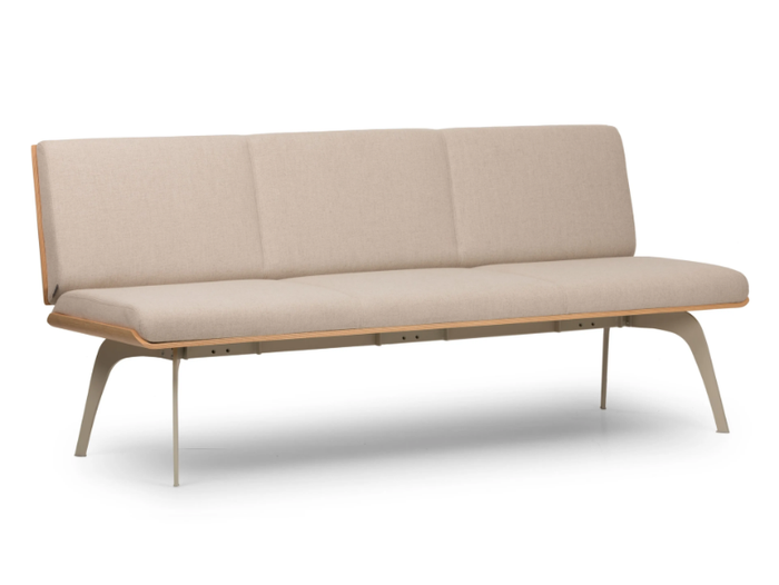 MILLEPIEDI - Fabric bench with back _ True Design